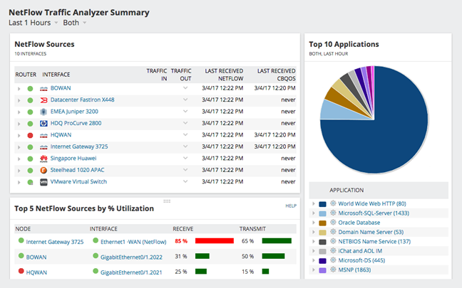  NetFlow Traffic Analyzer 